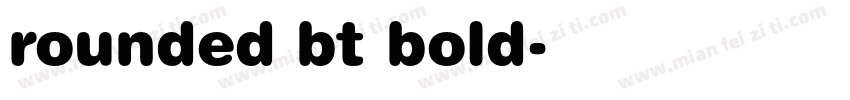 rounded bt bold字体转换